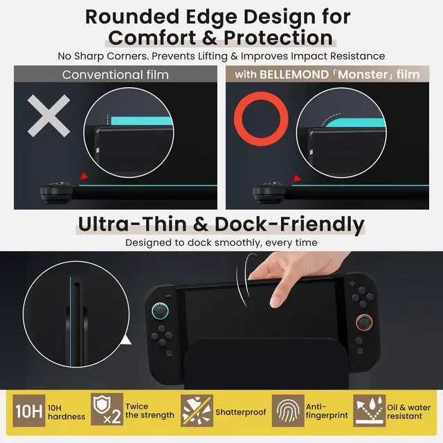 Alt view image 7 of 7 - ViewSonic Tempered Glass Screen Protector for Nintendo Switch 2 (2025) | 2 Pack | 7.9 | Anti Blue Light Filter | EZ Guide Alignment Kit for Flawless Installation | 10H Hardness | Designed in Japan