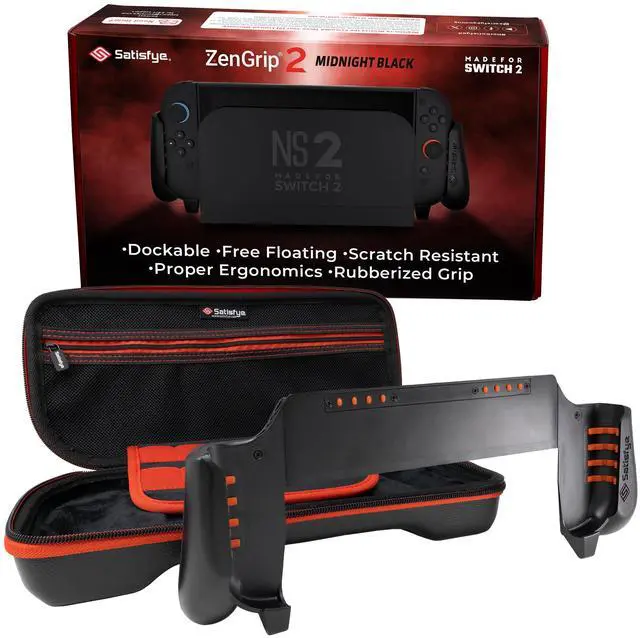 Main image of ViewSonic ZenGrip 2 Slim Bundle, Accessories Compatible with Nintendo Switch 2 - The Bundle includes: ZenGrip 2, Slim Case (Fits Switch 2 only)