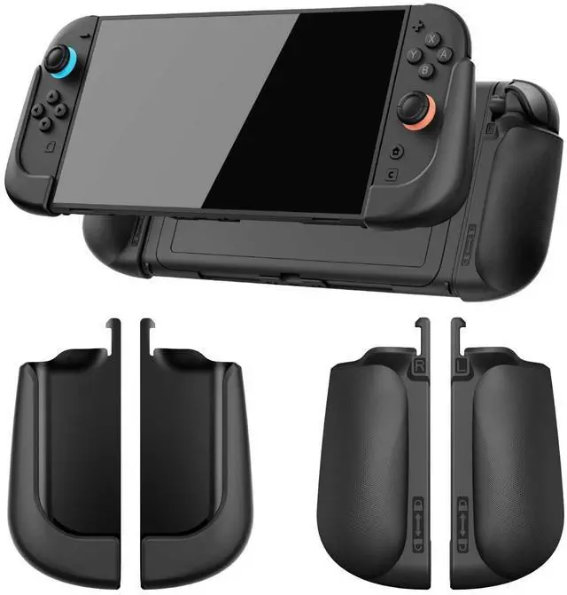 Main image of ViewSonic NexGrip Ergonomic Grip Set for Nintendo Switch 2 Joycons, Grip Case Compatible with Joy Con 2 Controller, Compatible with Switch 2 Joycon, Switch 2 Accessories - Black