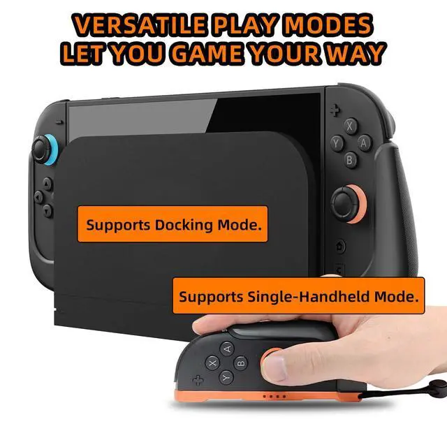 Alt view image 4 of 7 - ViewSonic NexGrip Ergonomic Grip Set for Nintendo Switch 2 Joycons, Grip Case Compatible with Joy Con 2 Controller, Compatible with Switch 2 Joycon, Switch 2 Accessories - Black
