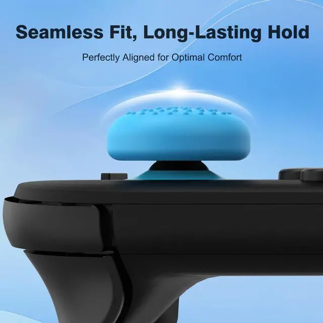 Alt view image 2 of 7 - 8 Pack Thumb Grips Compatible with Nintendo Switch 2 (2025), ViewSonic Thumb Grip Caps for Switch 2, Enhanced Gaming Grip Set, Joycon Grip Button Stick Cover, Improve Control and Guard Joystick Wear