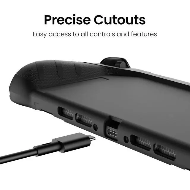 Alt view image 6 of 7 - ViewSonic P2 Shield Dockable Case and Screen Protector for Nintendo Switch 2 2025, TPU Grip Protective Cover and 9H Tempered Glass Film with Alignment Installation Frame, Black