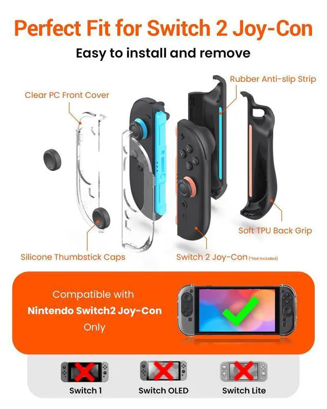 Alt view image 2 of 6 - ViewSonicSoft TPU Case, Protective Cover for Dockable Case, Clear PC Face, Ergonomic Grip for Cover with 2 Thumb Grips