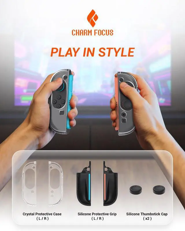 Alt view image 6 of 6 - ViewSonicSoft TPU Case, Protective Cover for Dockable Case, Clear PC Face, Ergonomic Grip for Cover with 2 Thumb Grips