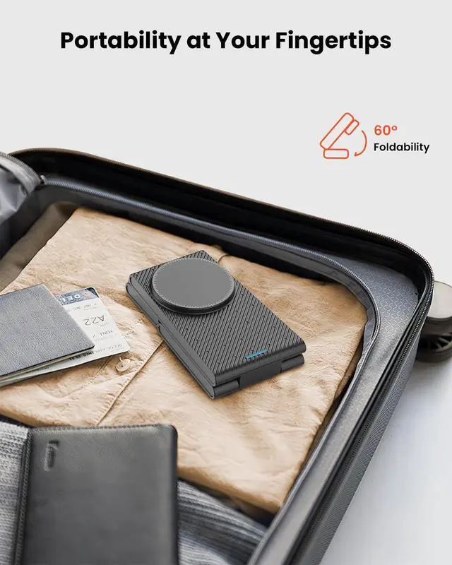 Alt view image 5 of 7 - ViewSonic 3 in 1 Wireless Charging Station for Magsafe, Foldable Magnetic Wireless Charger Stand for Multiple Devices, Wireless Charger for iPhone 17 16-12 Series, Apple Watch 11-2, AirPods 4/3/2/Pro