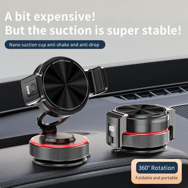 Alt view image 5 of 7 - ViewSonic 2026 Upgraded Vacuum Magnetic Mobile Phone Holder Cars for Magsafe Car Mount, Elastic Double Clamp and Magnetic Dual Mode, Mobile Phone Holder for iPhone17 Pro Max 16 15 14 13 12 & Samsun