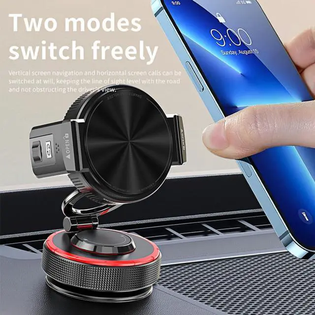 Alt view image 7 of 7 - ViewSonic 2026 Upgraded Vacuum Magnetic Mobile Phone Holder Cars for Magsafe Car Mount, Elastic Double Clamp and Magnetic Dual Mode, Mobile Phone Holder for iPhone17 Pro Max 16 15 14 13 12 & Samsun