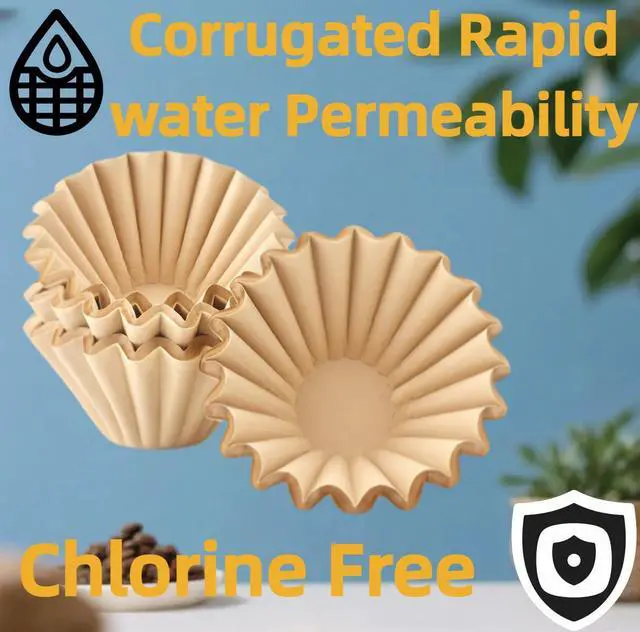 Alt view image 4 of 7 - 200 Pcs Coffee Paper Filters for Ninja PB051, Disposable Coffee Filter for Ninja Pods and Grounds Coffee Maker, Natural Small Coffee Filters