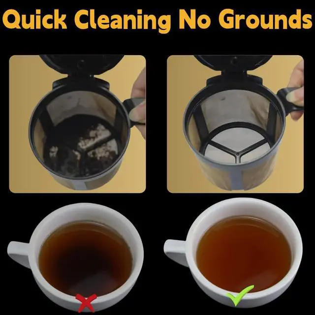 Alt view image 3 of 7 - 200 Pcs Coffee Paper Filters for Ninja PB051, Disposable Coffee Filter for Ninja Pods and Grounds Coffee Maker, Natural Small Coffee Filters