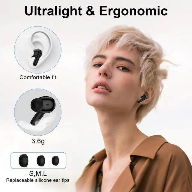 Alt view image 7 of 7 - Wireless Samsung Earbuds Bluetooth Headphone for Samsung Galaxy A17 A16 A15 A37 S26 S25 Ultra S24 S23 S22 S21 60H Bluetooth 5.3 Noise Canceling in-Ear Type C Earphone for iPhone 17 Pro Max 16 15 14 13