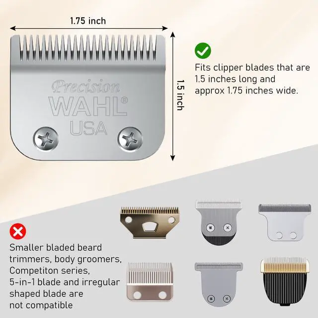 Alt view image 3 of 7 - Clipper Guards 1.25", 1.5", 1.75", 2", 2.25" & 2.5" Compatible with Most Wahl Clippers, Extra Long Professional Hair Clipper Combs Guides 10 12 14 16 18 20, Gray