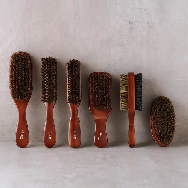 Alt view image 5 of 7 - ViewSonic Premium 100% Boar Bristle Club Wave Brush for Men and Barbers Medium Bristles for Thick Coarse Hair Use for Detangling, Smoothing, Wave Styles, Soft on Scalp, Restore Shine and Texture