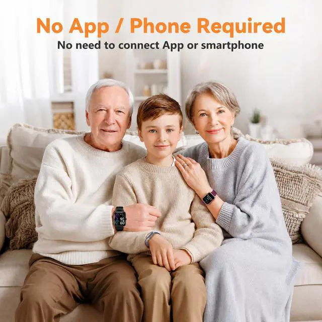 Alt view image 2 of 7 - No APP No Phone Required Pedometer Watch, Senior Friendly, Step Counter
