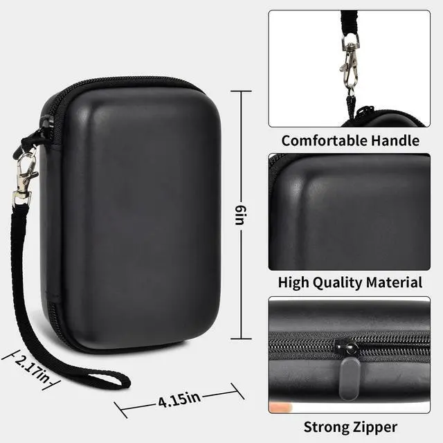 Alt view image 4 of 7 - ViewSonic Travel Carrying Case for R36S RG353V RG353VS Handheld Game Console | Game Boy Retro Console, Handheld Emulator Storage, Console Organizer, Android Game Console Bag, Box Only, Black