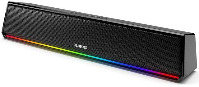 Main image of ViewSonic Computer Speakers for Desktop PC, Bluetooth & USB PC Sound Bar RGB | USB-A/C Audio and Power, 10W PC Speakers, Wired Plug-and-Play, Desktop Speakers for PC, Laptops, Tablet