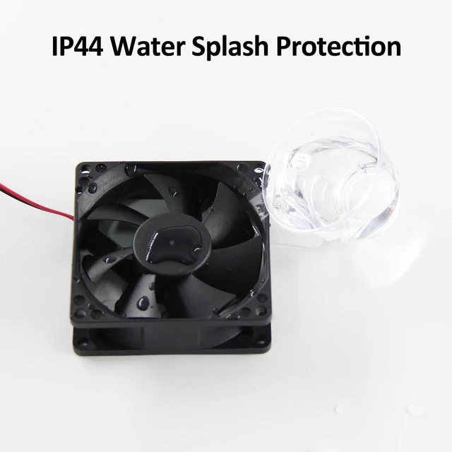 Alt view image 2 of 6 - 120mm 12V 2Wire 3Pin 3000RPM Moisture-Proof RV Cooling & Exhaust Fan 2-Pack | Powerful IP44 Moisture-Proof Durable Hydraulic Bearing for RV Refrigerator, Solar Inverter, Amplifier & Camper Cooling