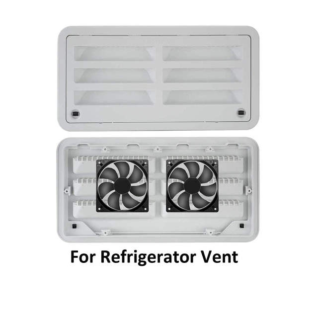 Alt view image 6 of 6 - 120mm 12V 2Wire 3Pin 3000RPM Moisture-Proof RV Cooling & Exhaust Fan 2-Pack | Powerful IP44 Moisture-Proof Durable Hydraulic Bearing for RV Refrigerator, Solar Inverter, Amplifier & Camper Cooling
