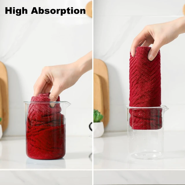 Alt view image 7 of 7 - ViewSonic Premium Cotton Kitchen Towels Set, 16" x 26" Dish Towels for Kitchen, 4 Pack Super Absorbent Kitchen Hand Towels