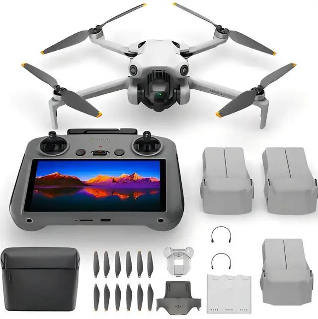 Main image of DJI Mini 4 Pro Combo Plus - Combo - Camera 4K - Color: Gray