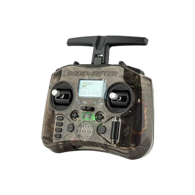 Alt view image 3 of 6 - RadioMaster Pocket Portable Remote Controller Hall Gimbal EdgeTX Built in LED Light Mode 2 (Charcoal, ELRS)
