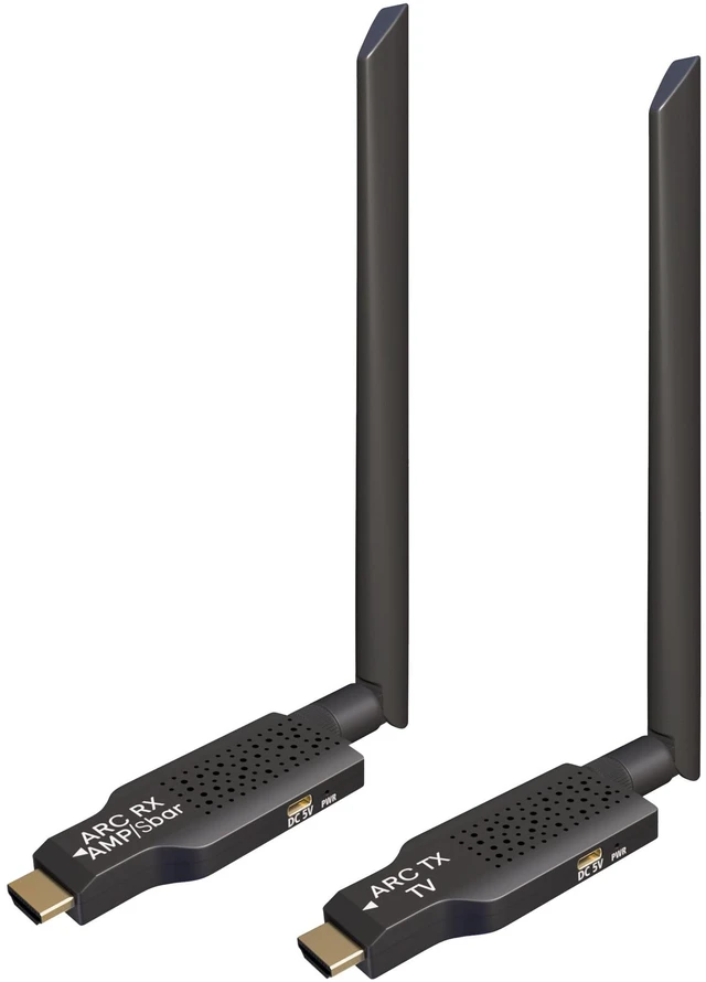 Main image of 2.4GHz Wireless ARC Transmitter Receiver Kit for TV Projector, 164Ft Transmission,CEC Volume Control, for TV Projector to Soundbar Amplifier (Only Audio)