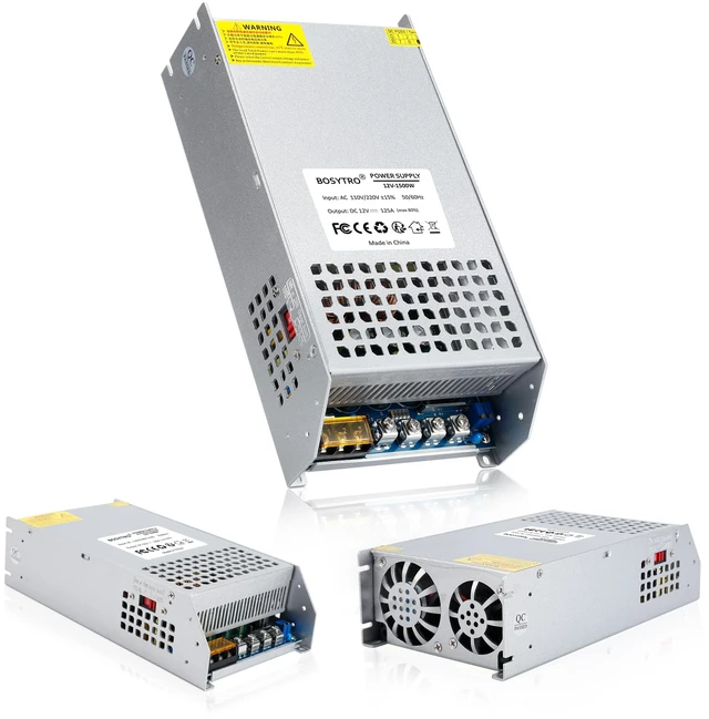 Main image of 12V 125A 1500W DC Switching Power Supply Adapter PSU AC 110V / 220V-DC 12V Transformer Adapter, for 3D Printer,CCTV Camera Security System, Computer Project of Industrial Power Supplies