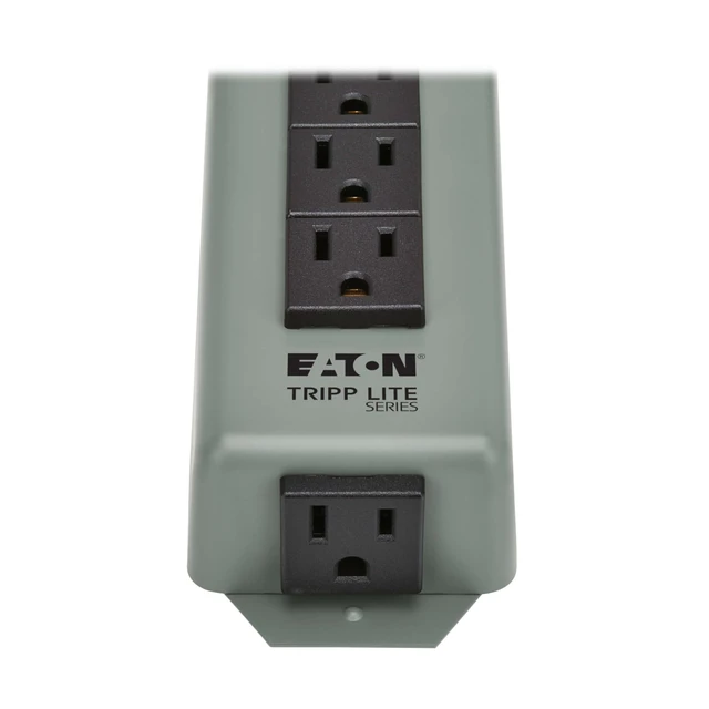 Alt view image 4 of 7 - Eaton series 9-Outlet Heavy Duty Power Strip, Metal, Mountable (Wall Mount & Under Desk) 15ft Extension Cord, On/Off Switch Cover, Industrial Garage Shop Work Bench Applications (UL24CB-15)
