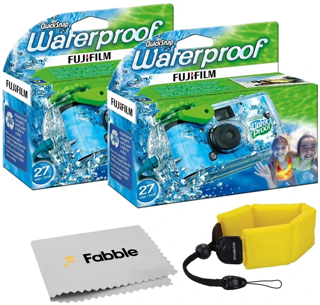 Main image of Quick Snap Waterproof 35mm Single Use Camera Floating Foam Strap (Yellow) (2 Pack)