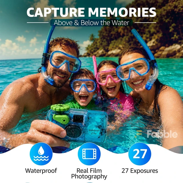 Alt view image 4 of 7 - Quick Snap Waterproof 35mm Single Use Camera Floating Foam Strap (Yellow) (2 Pack)