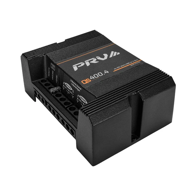 Alt view image 4 of 7 - QS400.4 2 Ohm Mini Compact 4 Channel Car Audio Amplifier 4 x 100 Watts RMS at 2 Ohm - 400 Watt Amp Stereo 12 Volts Amp Class D Full Range Bridgeable