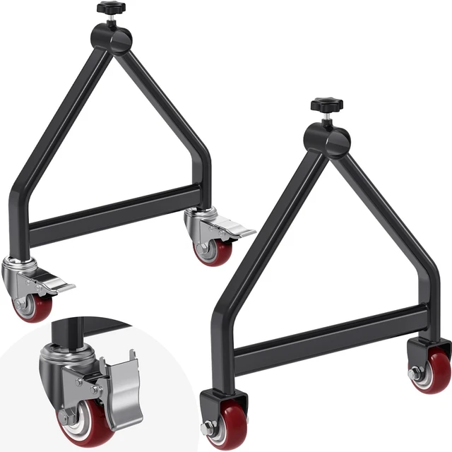 Main image of Wire Spool Rack Portable Cable Caddy with Wheels Wire Dispenser Full Carbon Steel Frame,Scratch-Resistant Powder Coat Finish,Folds Flat for Compact Storage, Lightweight, 220lbs Capacity