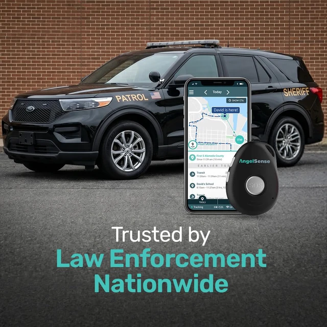 Alt view image 6 of 7 - GPS Tracker for Kids - for Autism Safety, Special Needs, Elderly App with Real-Time GPS, 2-Way Voice, SOS Button, First Responder Alerts, AI Risk Alerts, Safe Ride Monitoring, Fall Detection