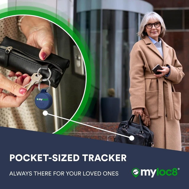 Alt view image 2 of 7 - Highly Precise GPS Tracker for Keys, Backpack, Luggage & Kids Built-in SIM, SOS Button - Smart Tag with Real-Time Tracking, Waterproof, iOS & Android Locator Device (4-Mo Subscription Included)