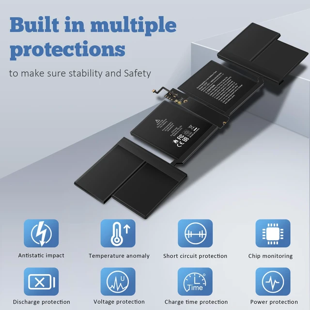 Alt view image 4 of 7 - A2485 A2527 Battery Replacement for MacBook Pro 16 inch (Late 2021) EMC3651 MK1E3LL/A MK183LL/A MK1F3LL/A MK193LL/A MK1H3LL/A MK1A3LL/A