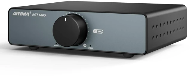 Main image of A07 MAX TPA3255 HiFi Power Amplifier 600W,Mono/Stereo Amp & Aux Out Swappable Op-Amp 300W*2 Class D HiFi Amp for 2.0/2.1 Channel Home Audio Bookshelf Speaker,T1 PRO Preamp,D07 Desktop DAC