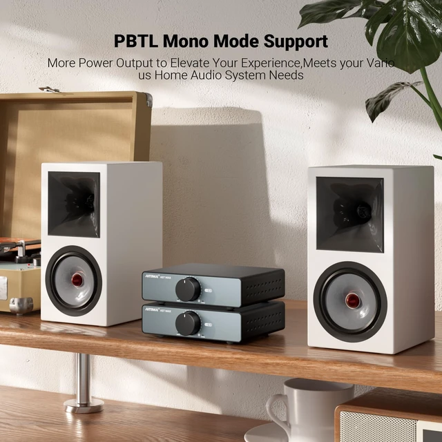 Alt view image 4 of 7 - A07 MAX TPA3255 HiFi Power Amplifier 600W,Mono/Stereo Amp & Aux Out Swappable Op-Amp 300W*2 Class D HiFi Amp for 2.0/2.1 Channel Home Audio Bookshelf Speaker,T1 PRO Preamp,D07 Desktop DAC