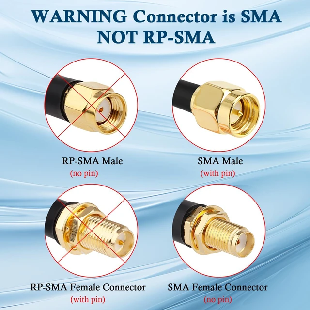 Alt view image 3 of 6 - SMA Cable, SMA Male to SMA Female Cables 150 FT RG58 SMA Extension Cable for SDR Equipment Antenna Ham Radio,3G 4G LTE Antenna,ADS-B,GPS and etc