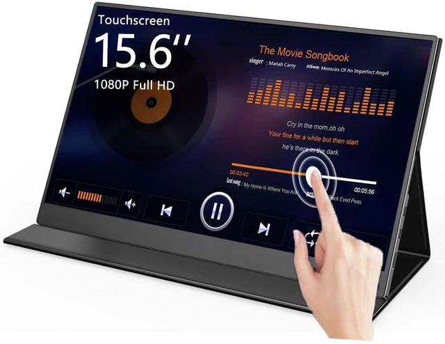 Main image of 15.6" Touchscreen Portable Monitor FHD 1080P IPS/HDR Laptop Screen Extender for Gaming and Computer Display, Travel Monitor with Speaker Compatible with Laptop PC Phone PS Xbox Switch