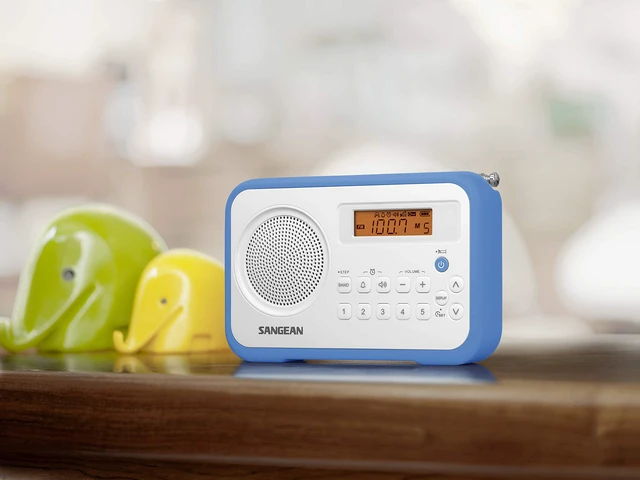 Alt view image 3 of 5 - PR-D18BU AM /FM / Portable Digital Radio with Protective Bumper (White/Blue)