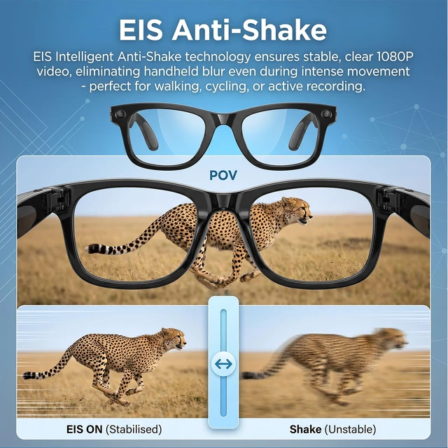 Alt view image 3 of 7 - AI Smart Glasses with Camera POV Vlogging Capture & Photochromic Hands-free POV vlogging capture, real-time AI translation & open-ear audio