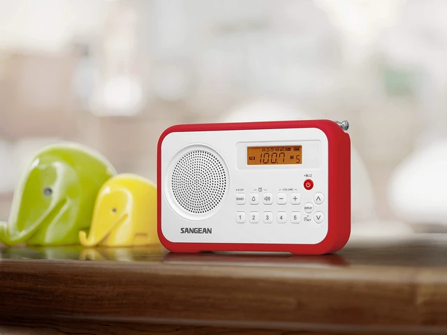 Alt view image 3 of 5 - PR-D18RD AM/FM/Portable Digital Radio with Protective Bumper (White/Red)