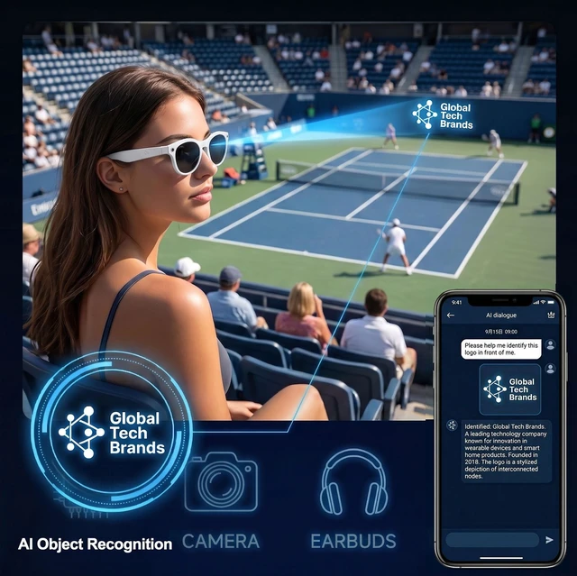Alt view image 3 of 7 - POV Vlog Camera Glasses with Open-Ear & Photochromic Seamless POV capture, real-time voice translation & all-day comfort fit