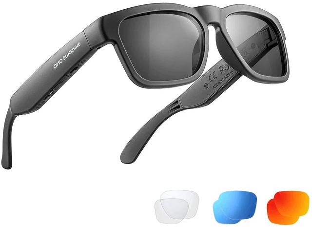 Main image of Bluetooth Audio Sunglasses, Lightweight Open Ear Sport Glasses, 10H Playtime, Water Resistant with Voice Control