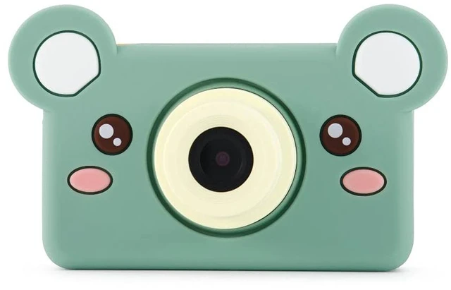 Main image of kiimento Kids Digital Camera & Video Camcorder, Soft BPA-Free Silicone Casing, 32GB Memory Card - Model C - Mikayo The Bear