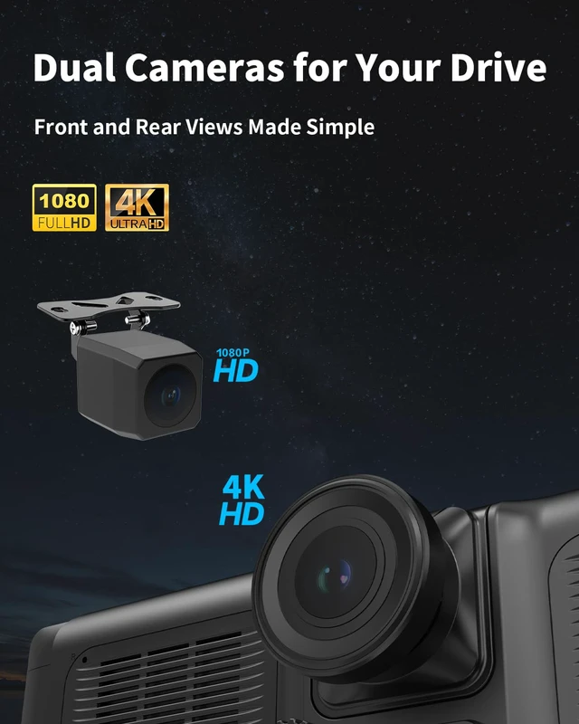 Alt view image 6 of 7 - 10.26 Inch Wireless CarPlay Screen for Car, Apple CarPlay & Android Auto Touch Screen with Rear Camera, BT Music, Navigation, Voice Control for Vehicles