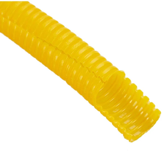 Alt view image 2 of 3 - (1 1/2" Dia. x 100 ft, Yellow) ® Flexible Polyethylene Corrugated (PE) Split Tubing (Wire Loom)