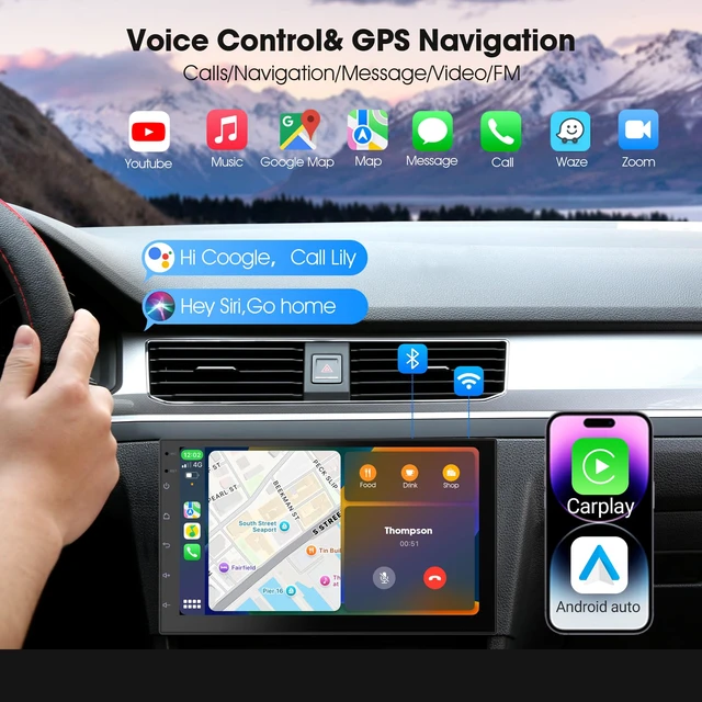 Alt view image 4 of 6 - 2 Din Car Radio with Wireless CarPlay & Android Auto, 7 Inch Touchscreen Car Stereo with Mirror Link,Android 13,Voice Control, FM/RDS, 25 Sets UI Fit All Cars (2+32GB NO Camera)