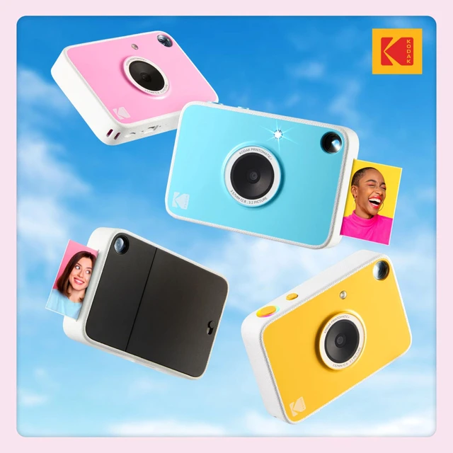 Alt view image 6 of 7 - Printomatic+ Instant Print Digital Camera Starter Bundle + Carrying Case (Pink) + Zink 20pk Sticky-Back Photo Paper - 10MP, Full-Color Photos, GB LED Status Indicator - Pink