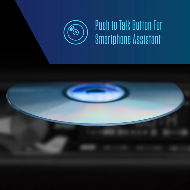 Alt view image 3 of 7 - JCR311 Single DIN Bluetooth Car Stereo with CD Player, AM/FM, USB Plays CDs plus Bluetooth hands-free calling and streaming, push-to-talk assistant, USB playback and charging, AM/FM radio