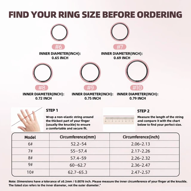 Alt view image 2 of 7 - Ceramic Smart Ring for Women, Pink Fitness & Sleep Tracker, #6 24/7 Health Tracking with Heart Rate, Blood Oxygen, HRV & Sleep Monitoring. Ceramic Design, 5ATM Waterproof, No Subscription